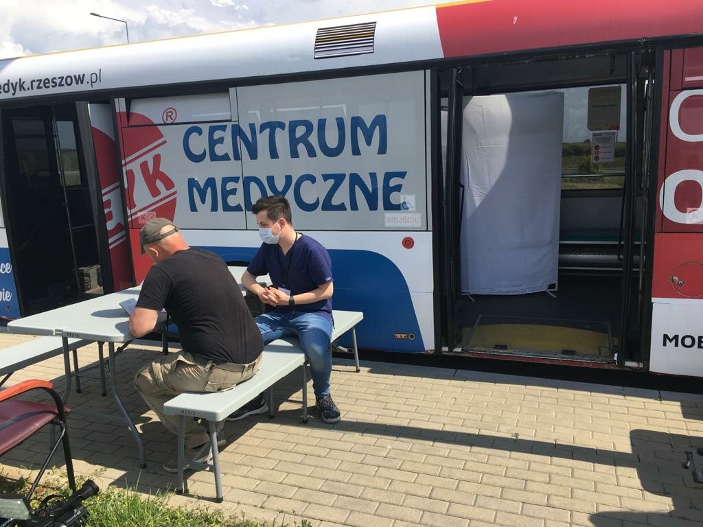Вакцинация украинцев на Польской границе