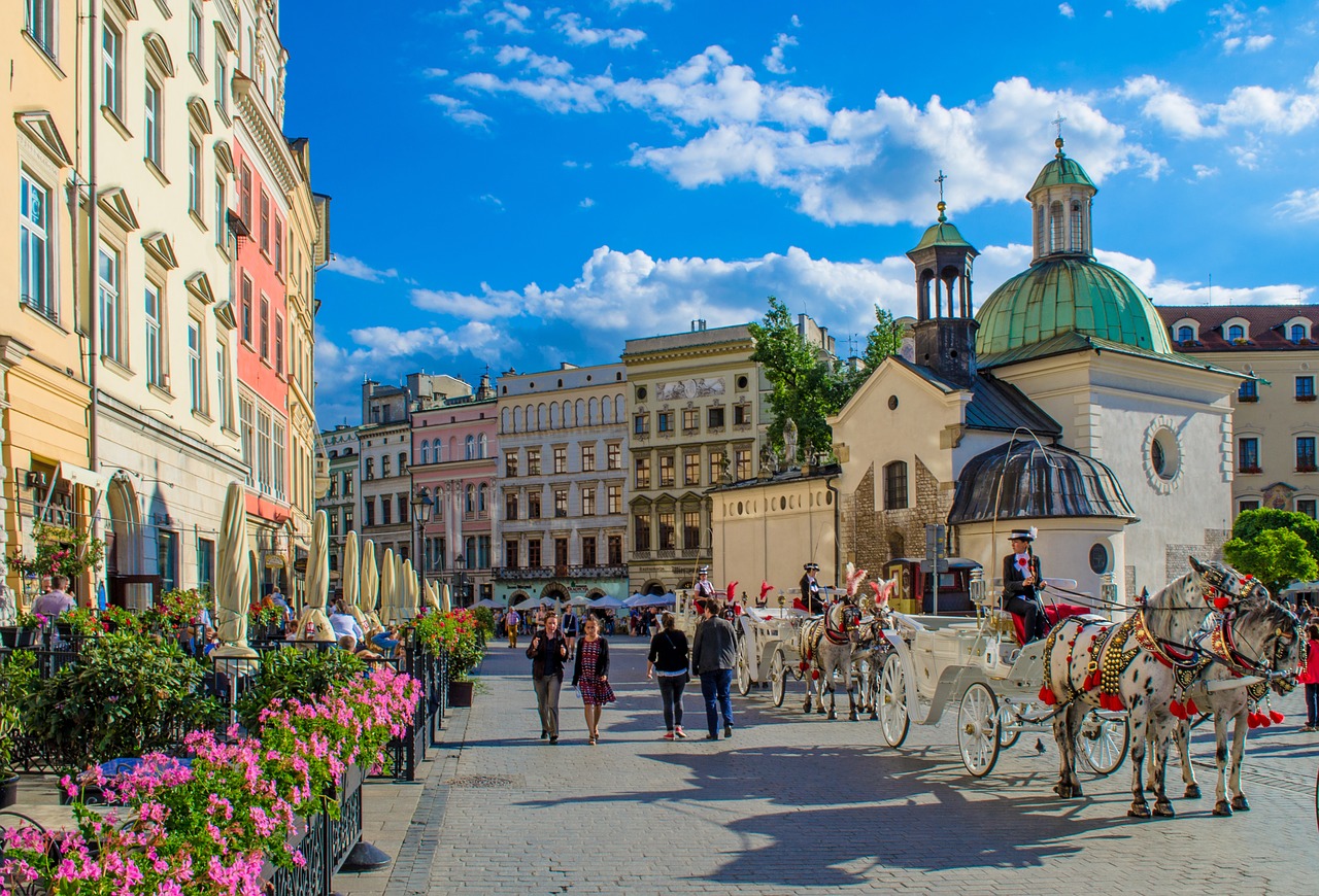 Основные туристические точки в Кракове